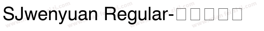 SJwenyuan Regular字体转换